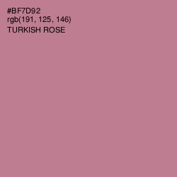 #BF7D92 - Turkish Rose Color Image