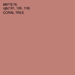 #BF7E76 - Coral Tree Color Image