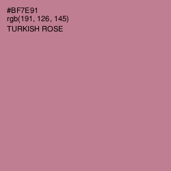 #BF7E91 - Turkish Rose Color Image