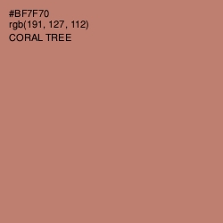 #BF7F70 - Coral Tree Color Image