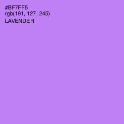 #BF7FF5 - Lavender Color Image