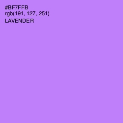 #BF7FFB - Lavender Color Image