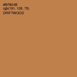 #BF804B - Driftwood Color Image