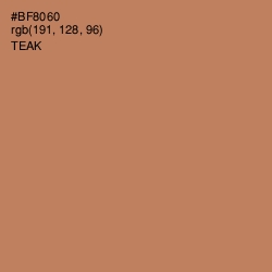#BF8060 - Teak Color Image