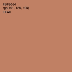 #BF8064 - Teak Color Image