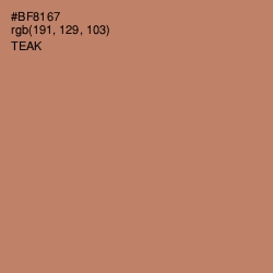 #BF8167 - Teak Color Image