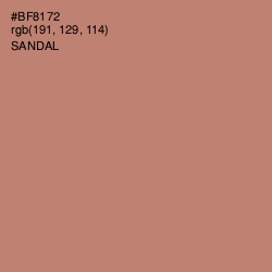 #BF8172 - Sandal Color Image