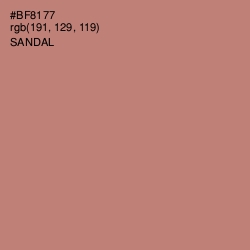 #BF8177 - Sandal Color Image