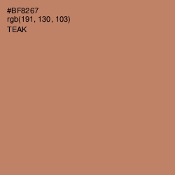 #BF8267 - Teak Color Image