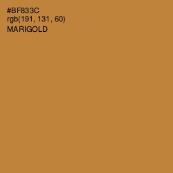 #BF833C - Marigold Color Image