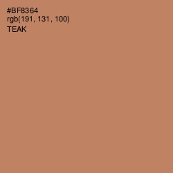 #BF8364 - Teak Color Image