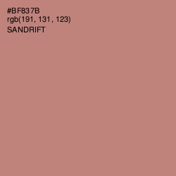 #BF837B - Sandrift Color Image