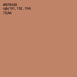 #BF8468 - Teak Color Image