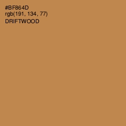 #BF864D - Driftwood Color Image