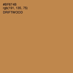 #BF874B - Driftwood Color Image