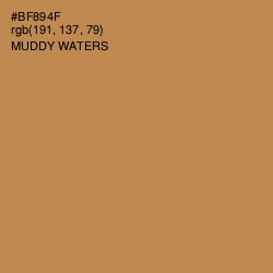 #BF894F - Muddy Waters Color Image