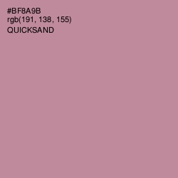 #BF8A9B - Quicksand Color Image