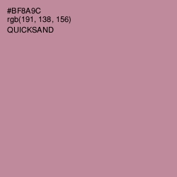 #BF8A9C - Quicksand Color Image