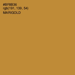 #BF8B36 - Marigold Color Image