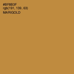 #BF8B3F - Marigold Color Image