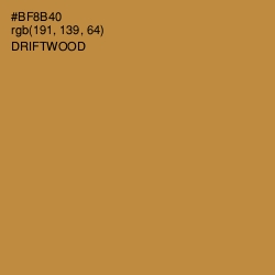 #BF8B40 - Driftwood Color Image