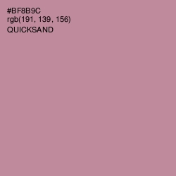 #BF8B9C - Quicksand Color Image