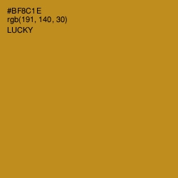 #BF8C1E - Lucky Color Image