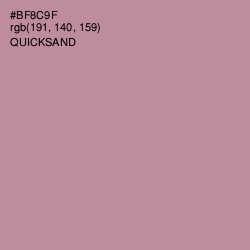 #BF8C9F - Quicksand Color Image