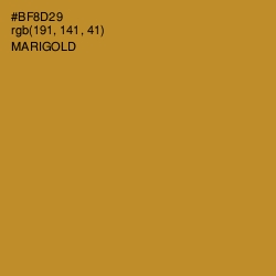 #BF8D29 - Marigold Color Image