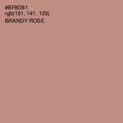 #BF8D81 - Brandy Rose Color Image