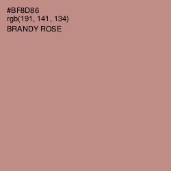 #BF8D86 - Brandy Rose Color Image