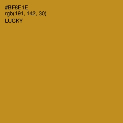 #BF8E1E - Lucky Color Image