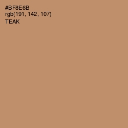 #BF8E6B - Teak Color Image