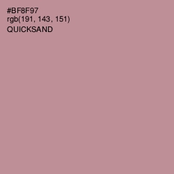 #BF8F97 - Quicksand Color Image