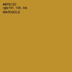 #BF912C - Marigold Color Image