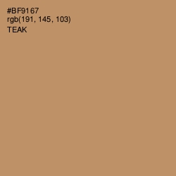 #BF9167 - Teak Color Image
