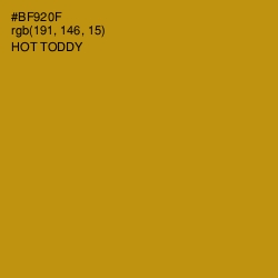 #BF920F - Hot Toddy Color Image