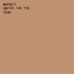 #BF9271 - Teak Color Image