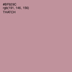 #BF929C - Thatch Color Image