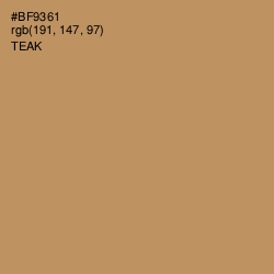 #BF9361 - Teak Color Image