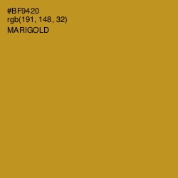 #BF9420 - Marigold Color Image