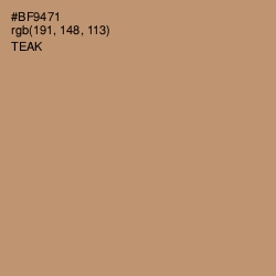#BF9471 - Teak Color Image