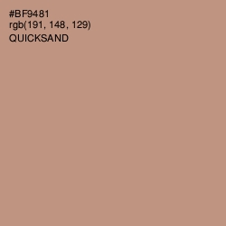 #BF9481 - Quicksand Color Image
