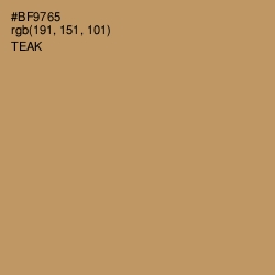 #BF9765 - Teak Color Image