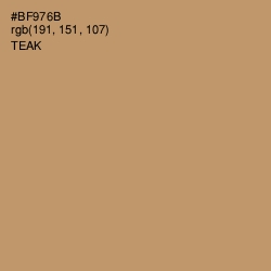 #BF976B - Teak Color Image