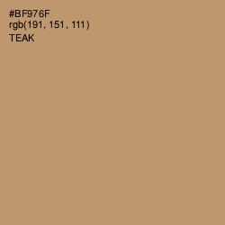 #BF976F - Teak Color Image