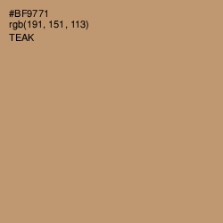 #BF9771 - Teak Color Image