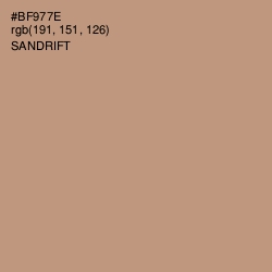 #BF977E - Sandrift Color Image