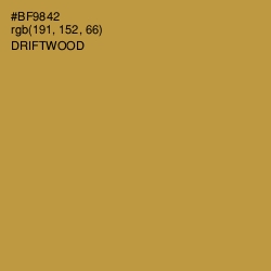 #BF9842 - Driftwood Color Image