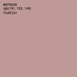 #BF9995 - Thatch Color Image